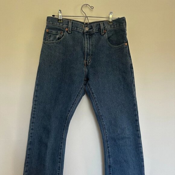 90s Vintage Levi's Unisex 517 Bootcut Blue Wash Jeans - Picture 1 of 4